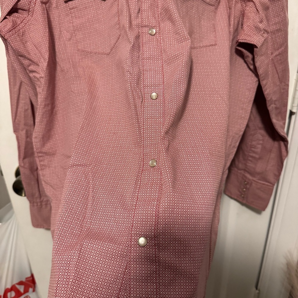 Wrangler Red Patterned Shirt - image 4